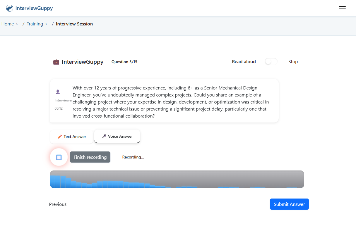 InterviewGuppy - Interview prep tool gallery image