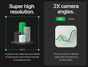 Invest 3D icons gallery image