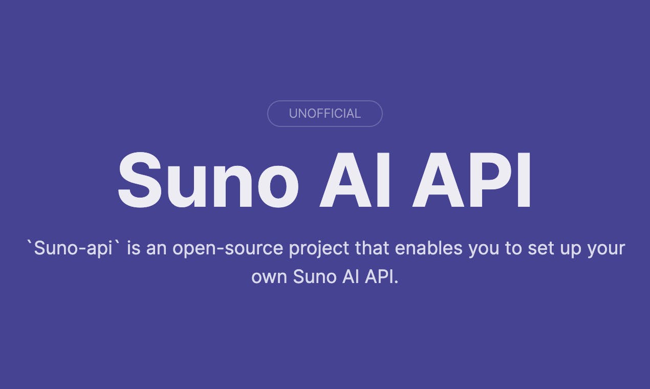 gcui-art/suno-api:Open-source SunoAI API media 1