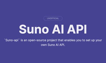 gcui-art/suno-api:Open-source SunoAI API gallery image