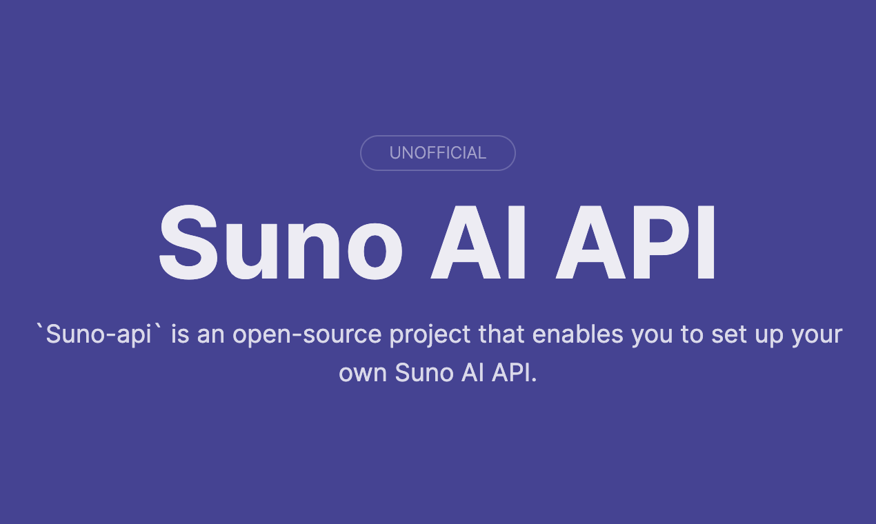 sunoai-api - Use API to call the music generation AI of suno.ai