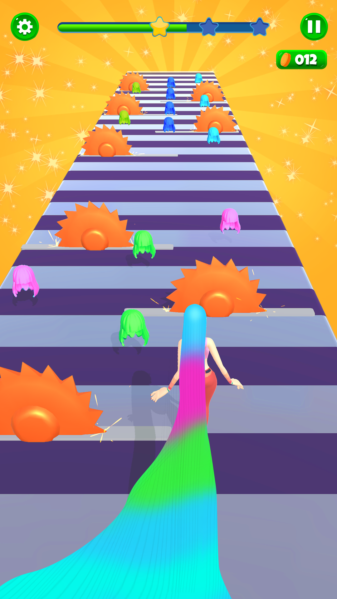 JoJo Dancing Saç Yarışı 3D Oyunu - Google Play'de En İyi Eğlenceli Uzun Saç Mücadelesi Oyunu. medya 1