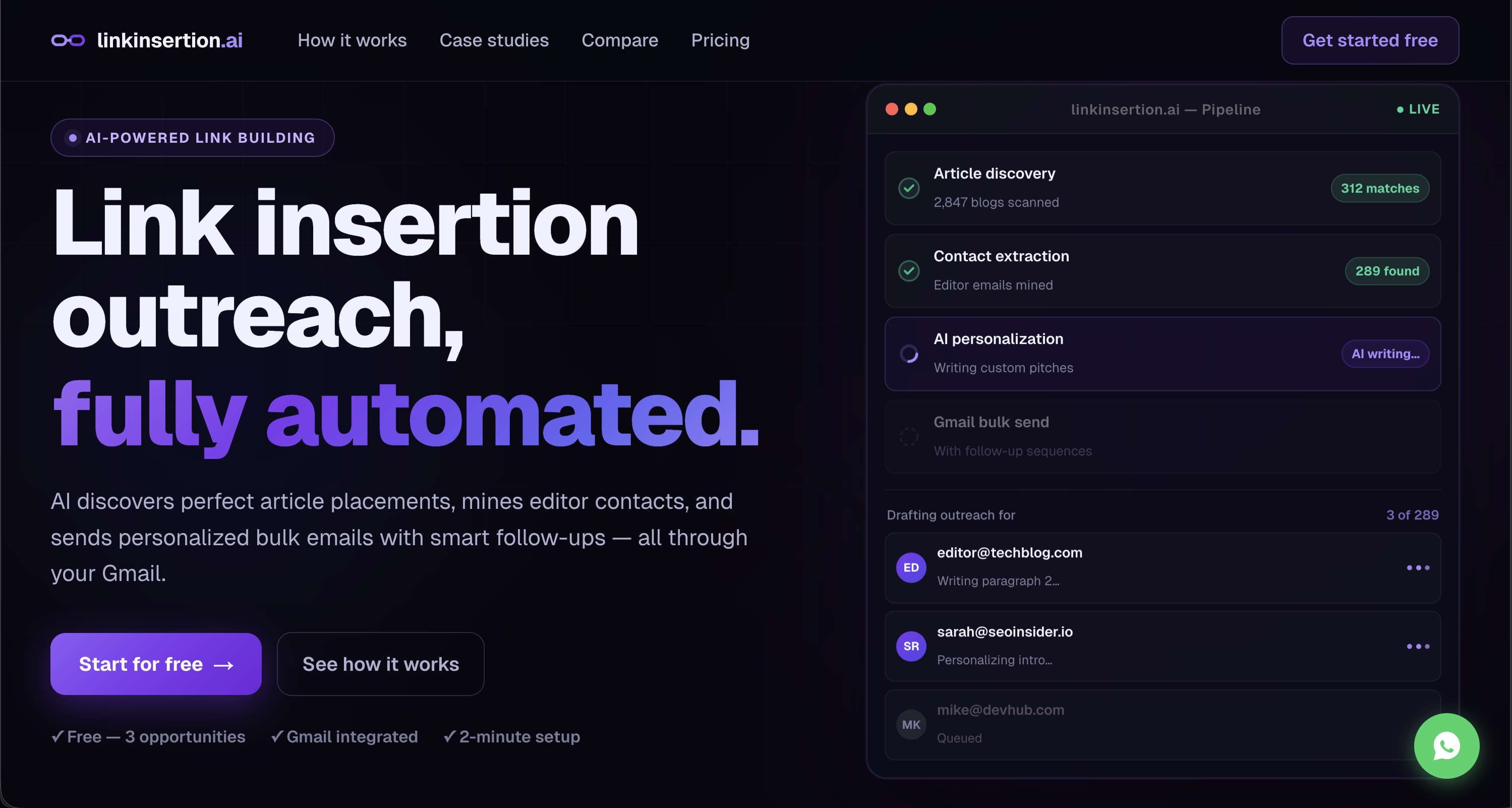 Link Insertion Outreach Assistant gallery image