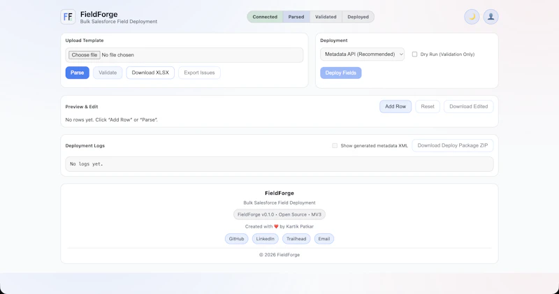 FieldForge for Salesforce screenshot 1