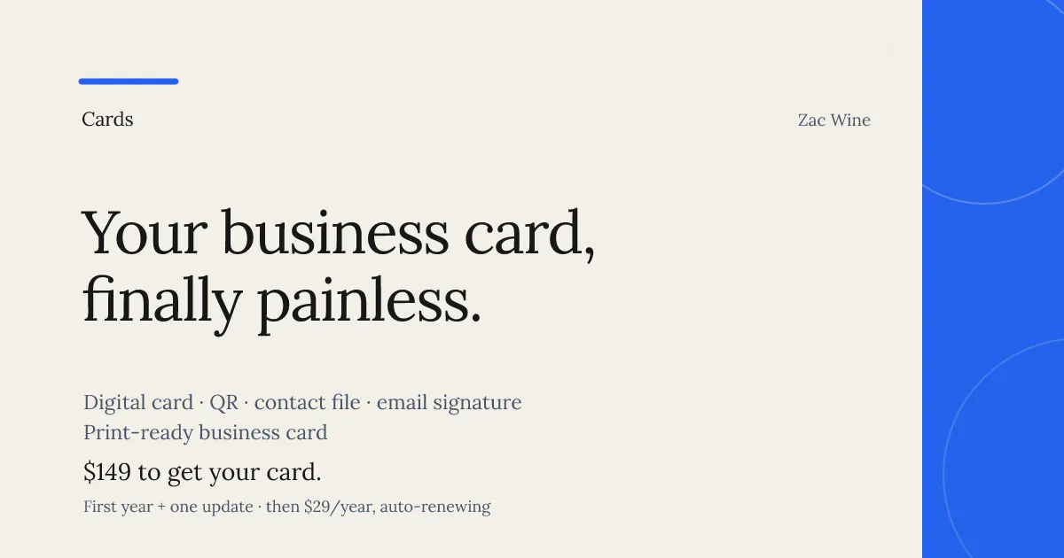 Cards by Zac Wine gallery image