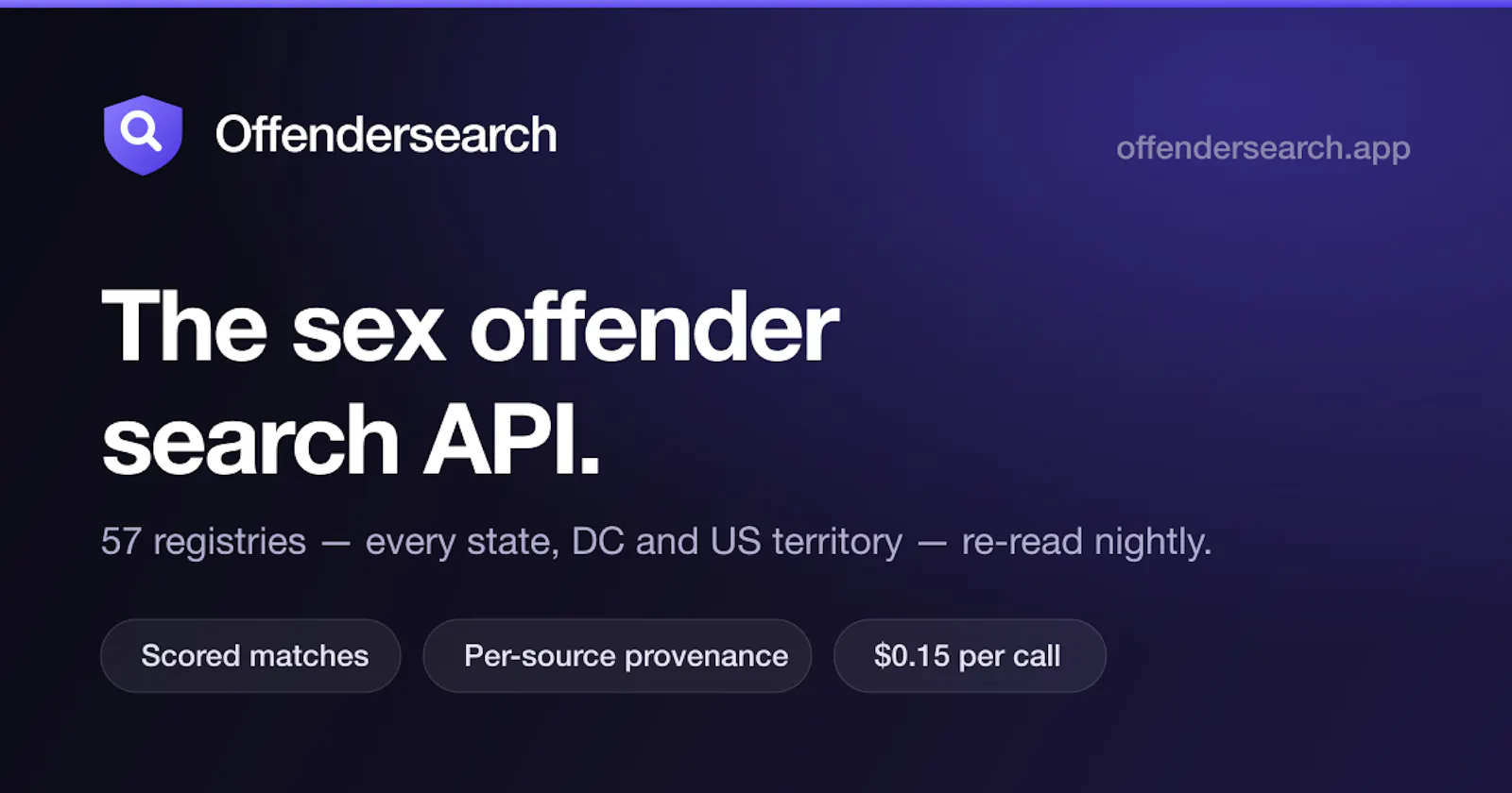Offendersearch screenshot 2