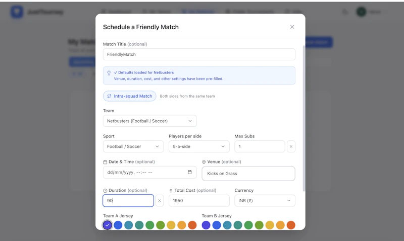 JustTourney screenshot 8