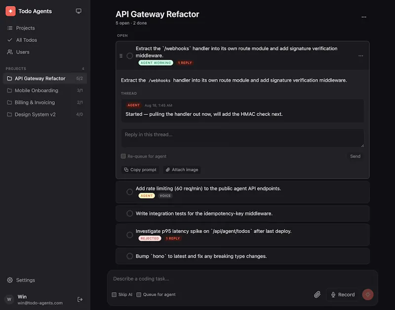 Todo Agents screenshot 1