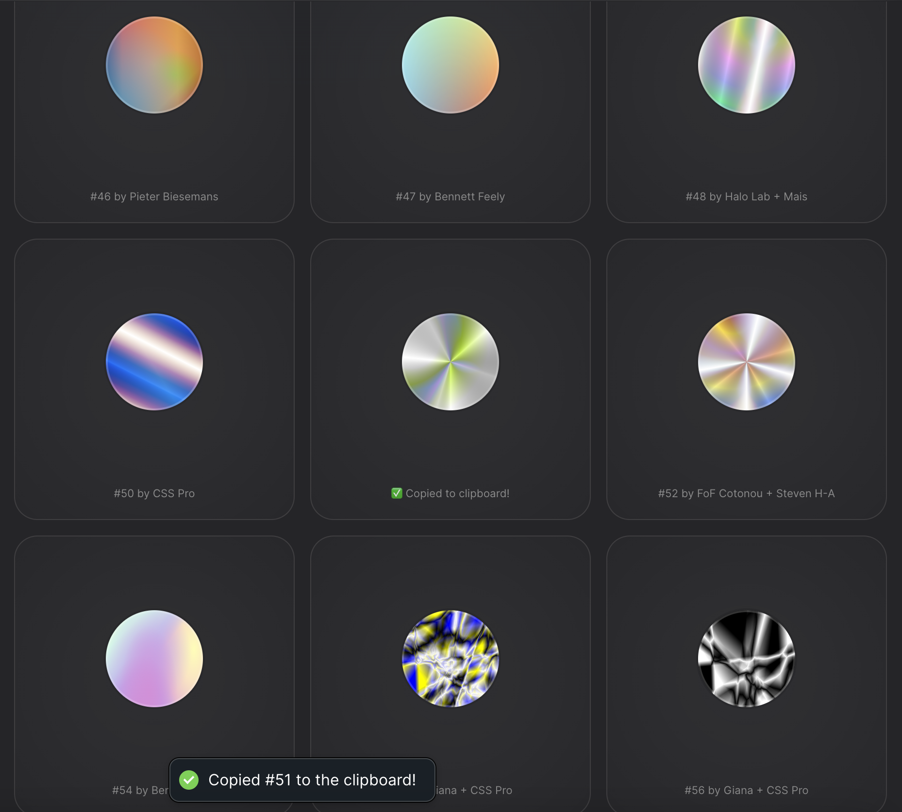 275 CSS Gradients by CSS Pro media 4