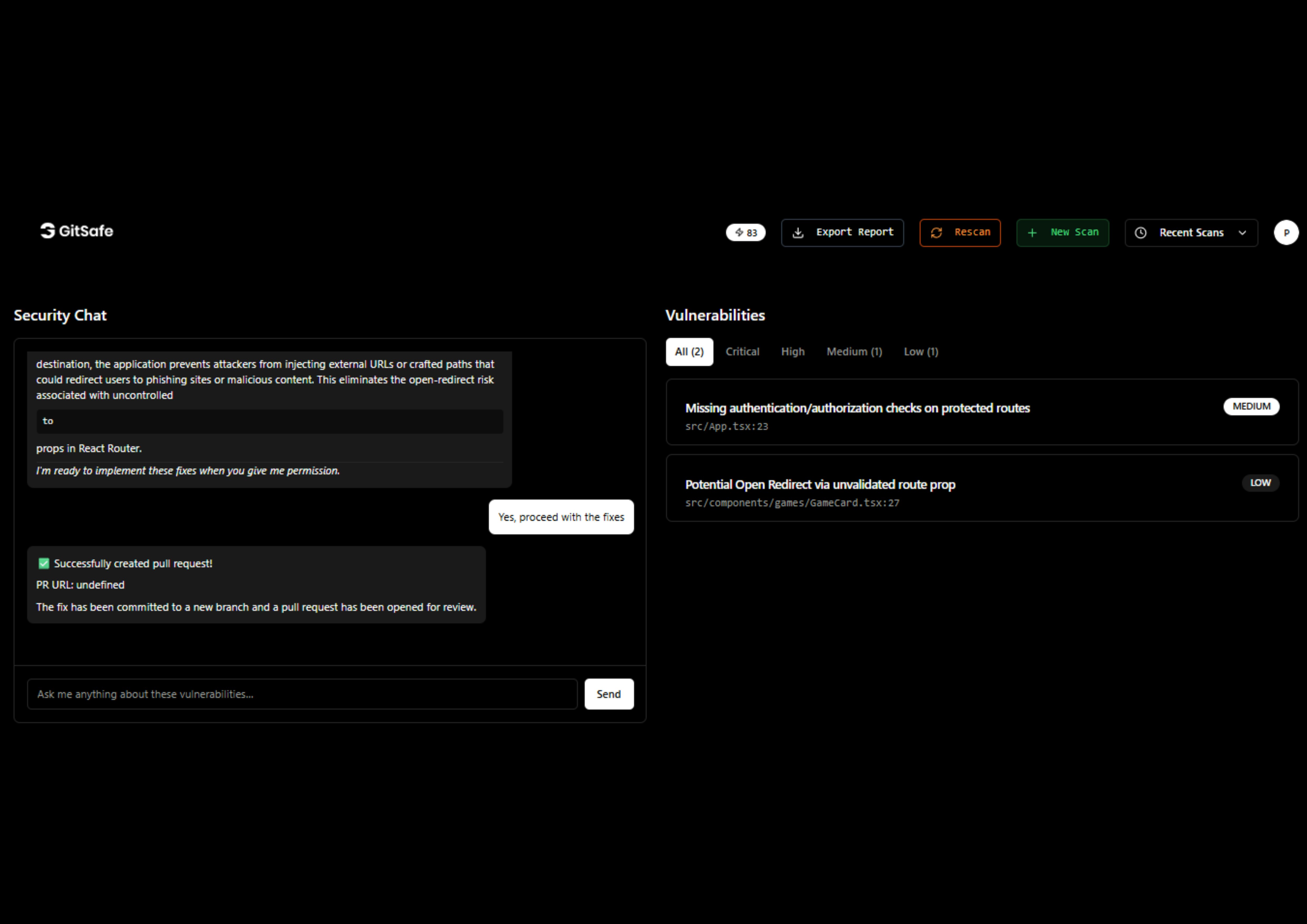 GitSafe - Screenshot 3 showing product features and functionality