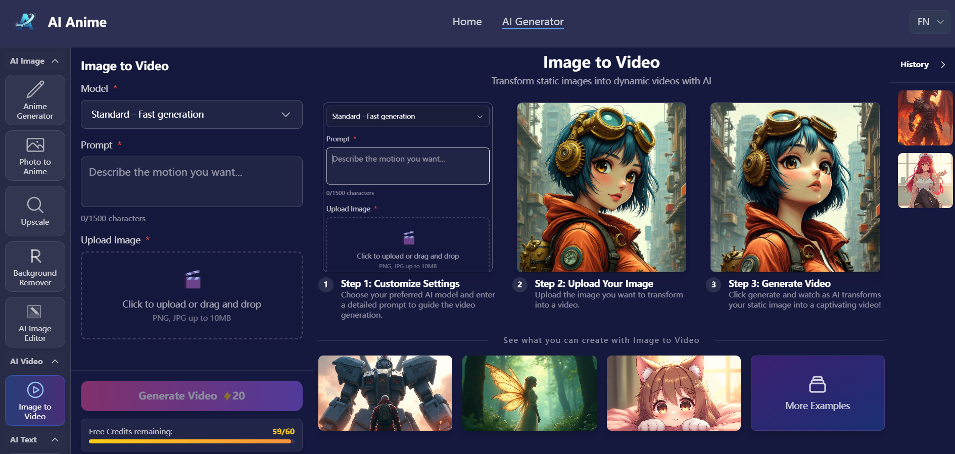  ai anime - Screenshot 3 showing product features and functionality