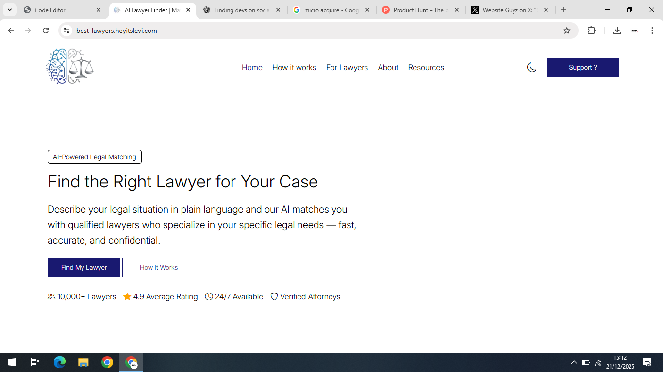 AI Legal Matching Platform gallery image