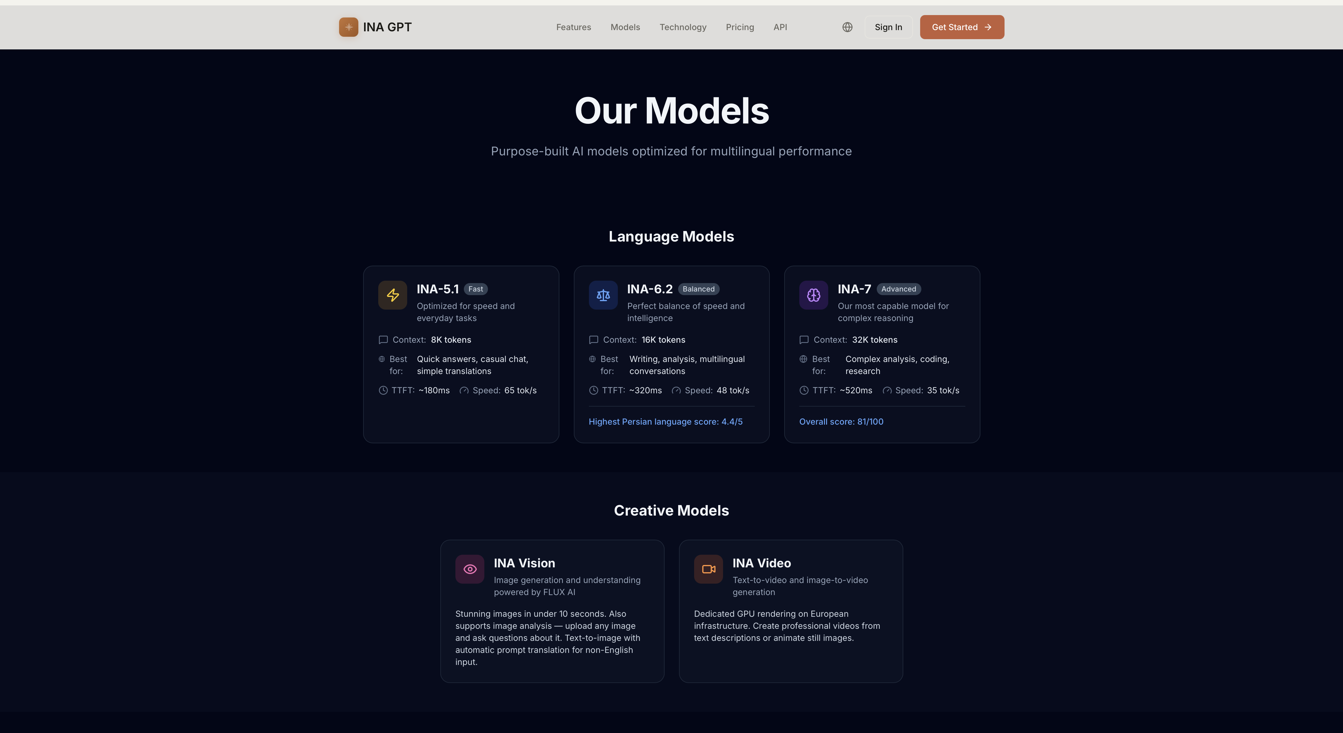 INA GPT - Screenshot 4 showing product features and functionality