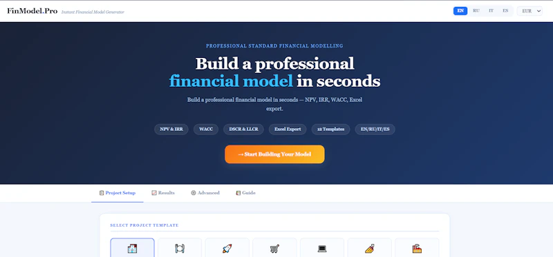 FinModel Pro screenshot 1