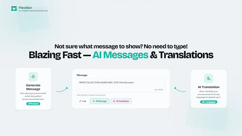 FlexiBar: AI Announcement Bar gallery image