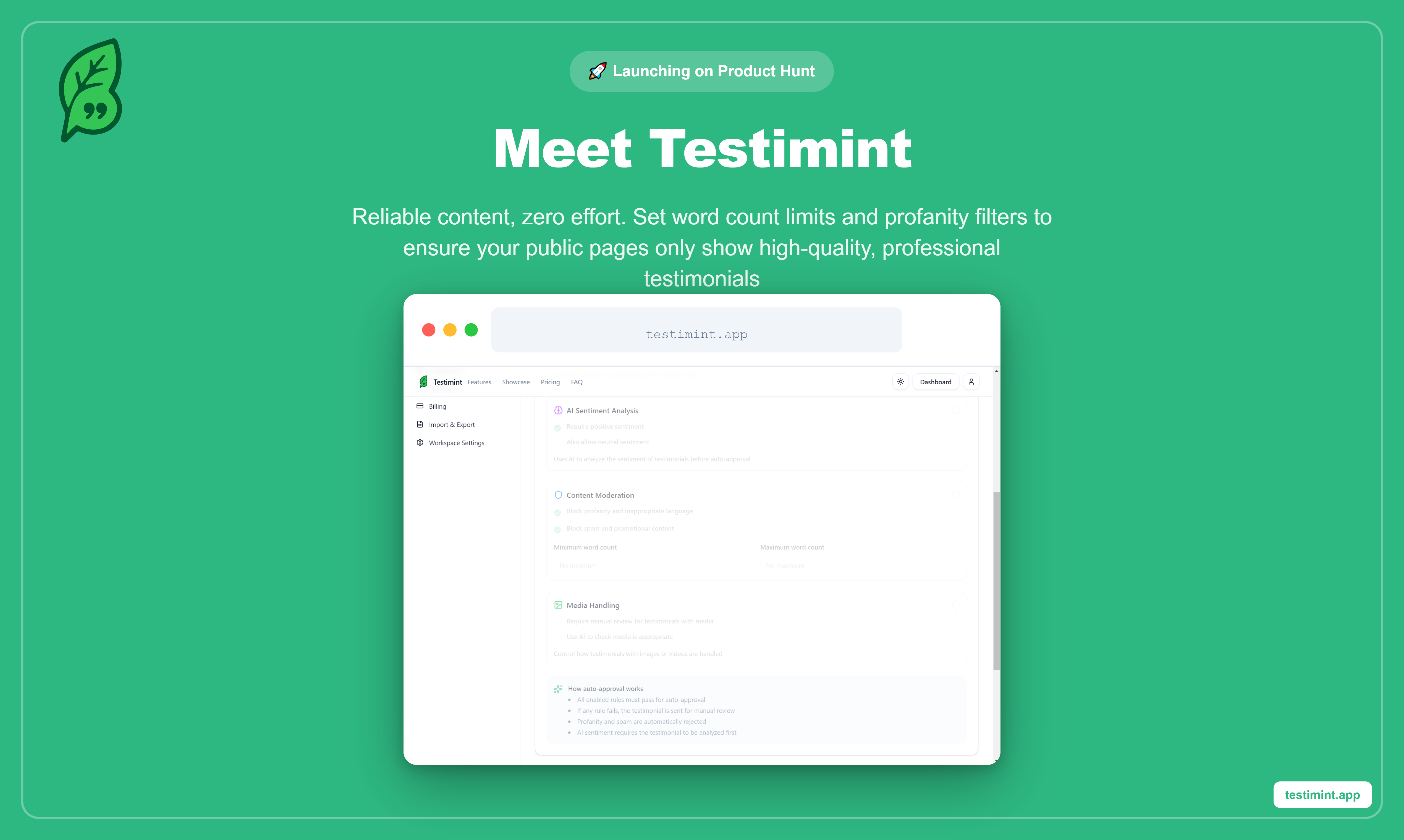 Testimint gallery image