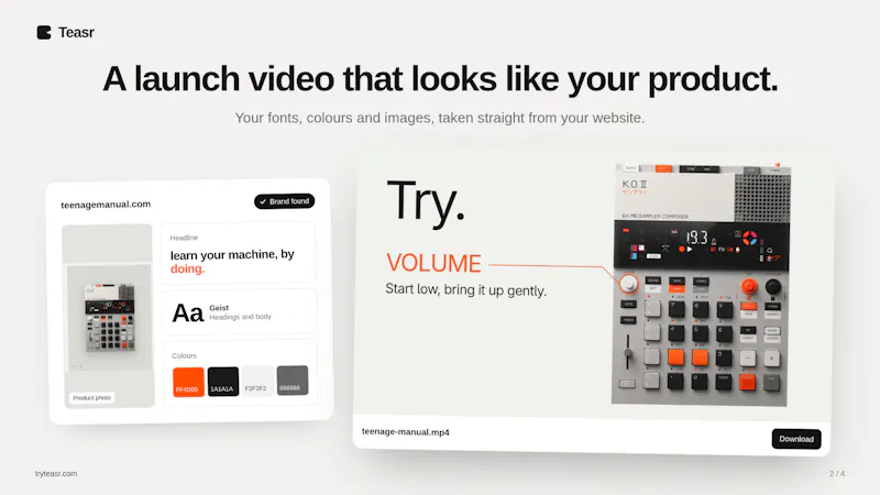 Teasr screenshot 2