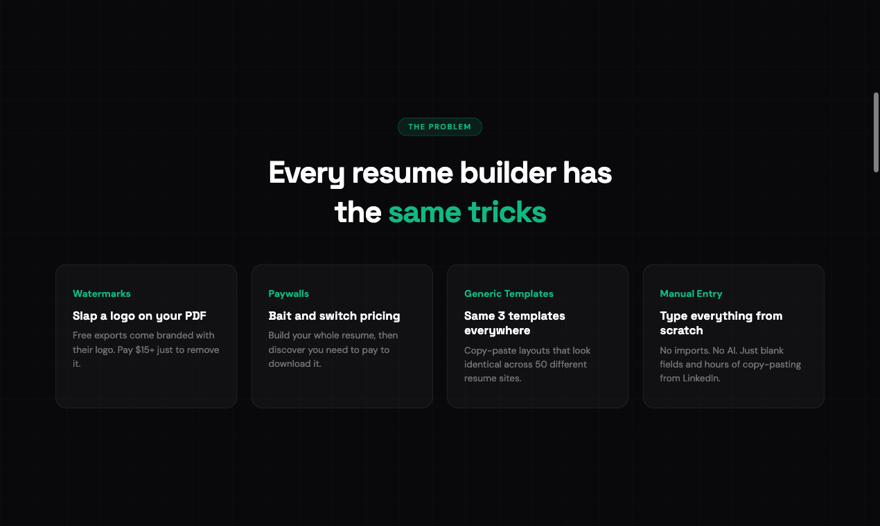 KraftCV - Screenshot 2 showing product features and functionality