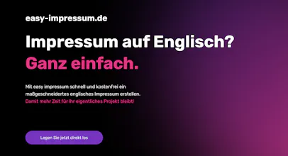 Easy impressum gallery image
