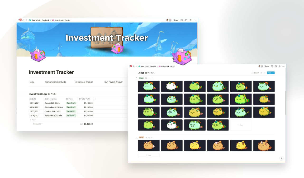 Notion Axie Infinity Playbook gallery image
