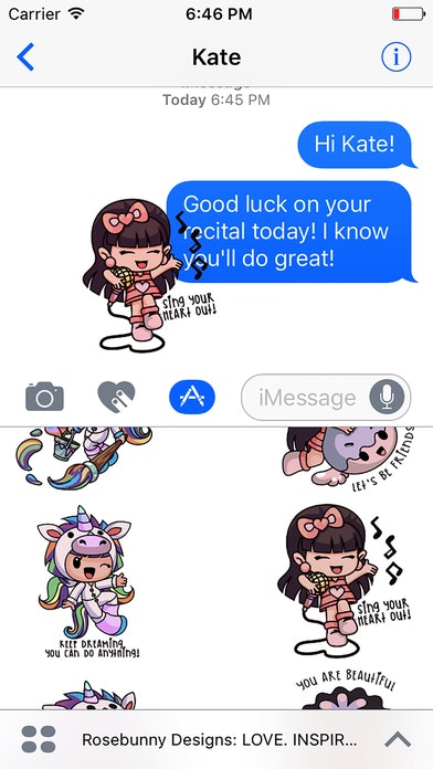 Rosebunny Designs Love Inspire Create Stickers gallery image