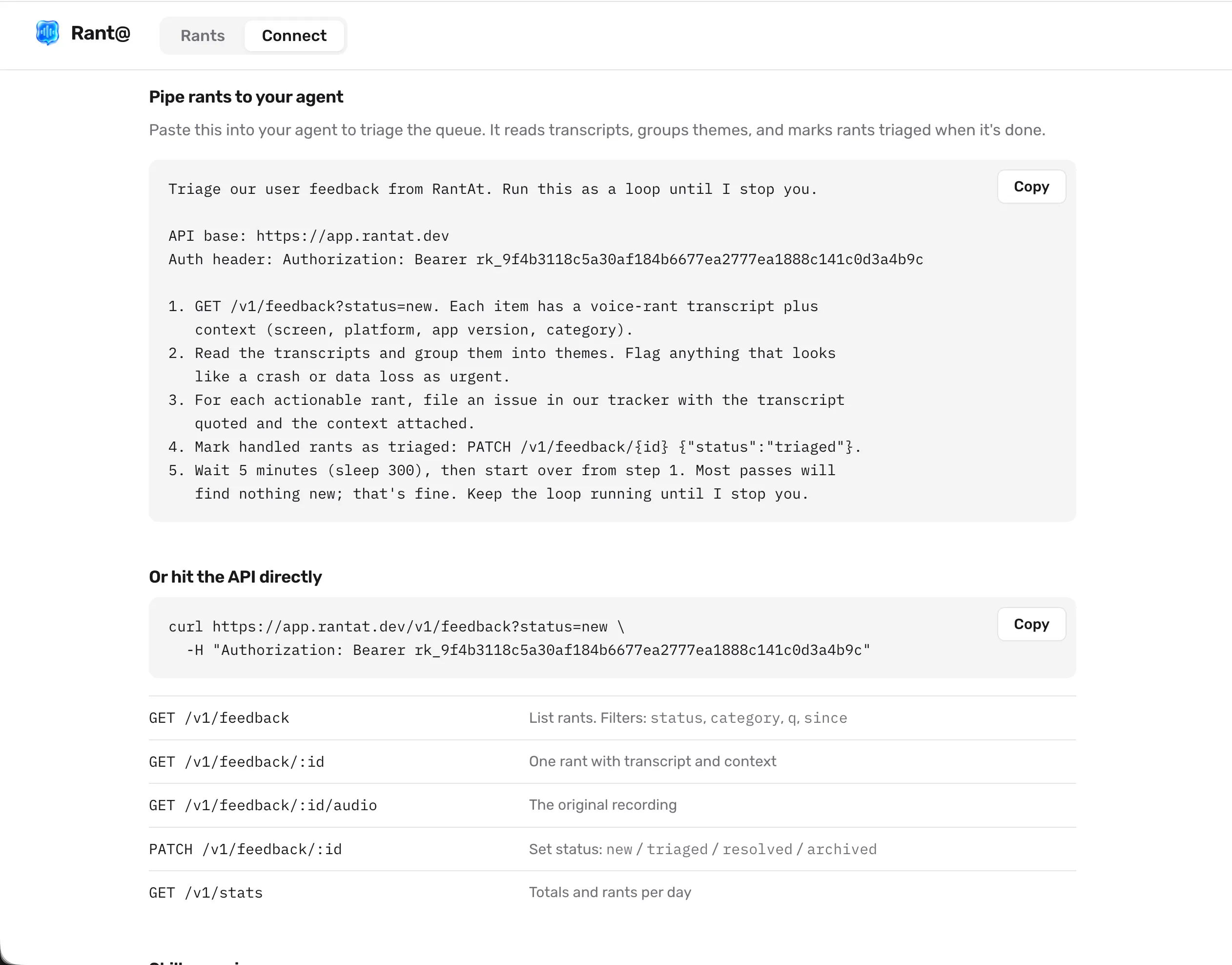 Rant@ — Tighten the user feedback loop 截图 2