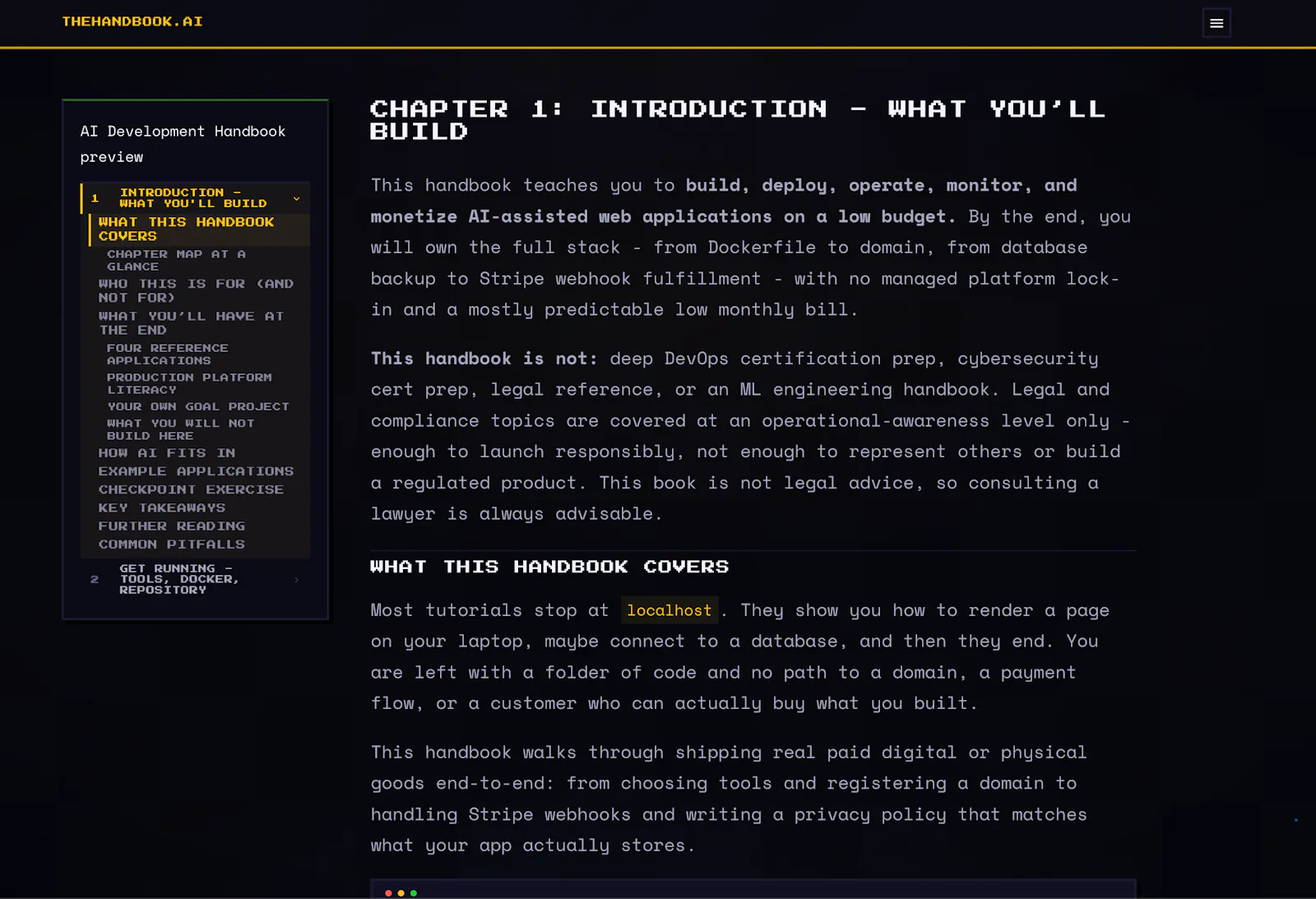 The Handbook screenshot 2