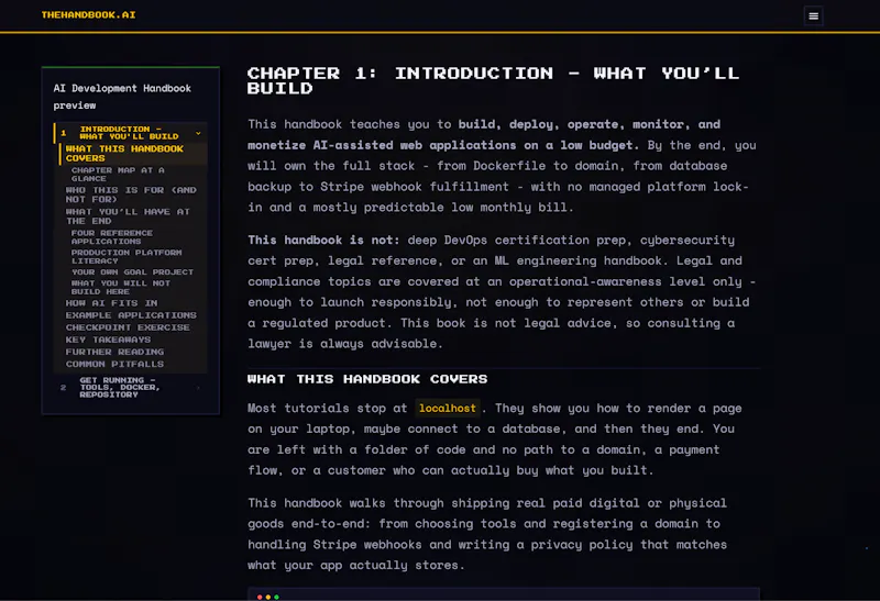 The Handbook screenshot 2
