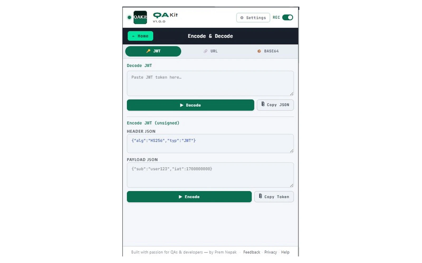 QAKit screenshot 7