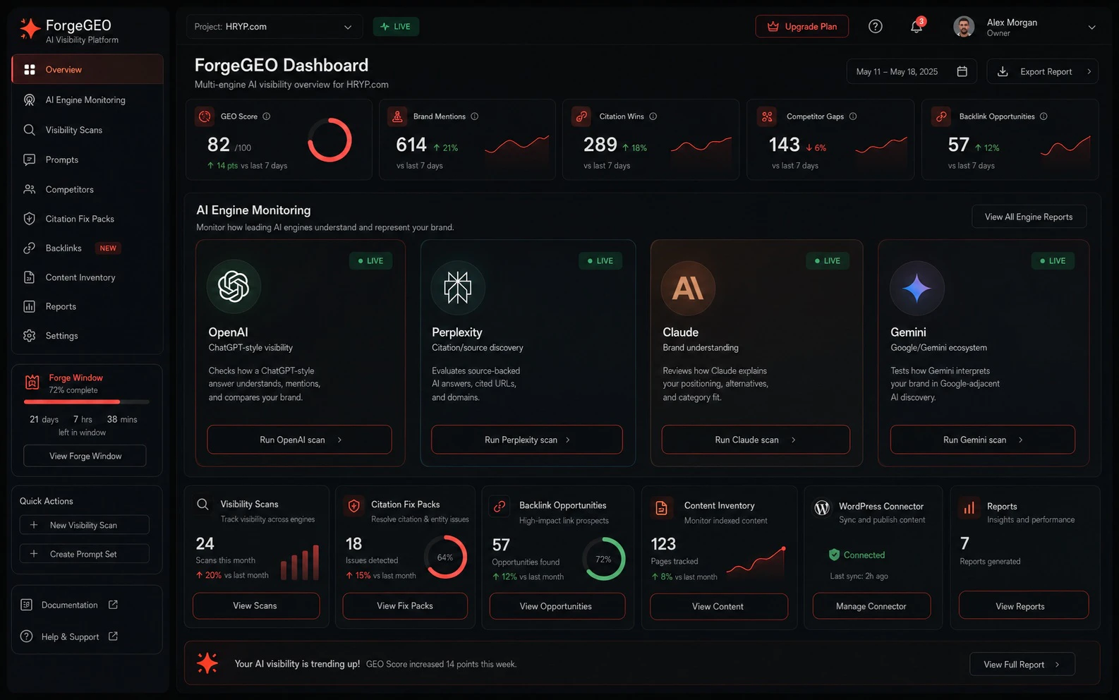 ForgeGEO AI screenshot 1