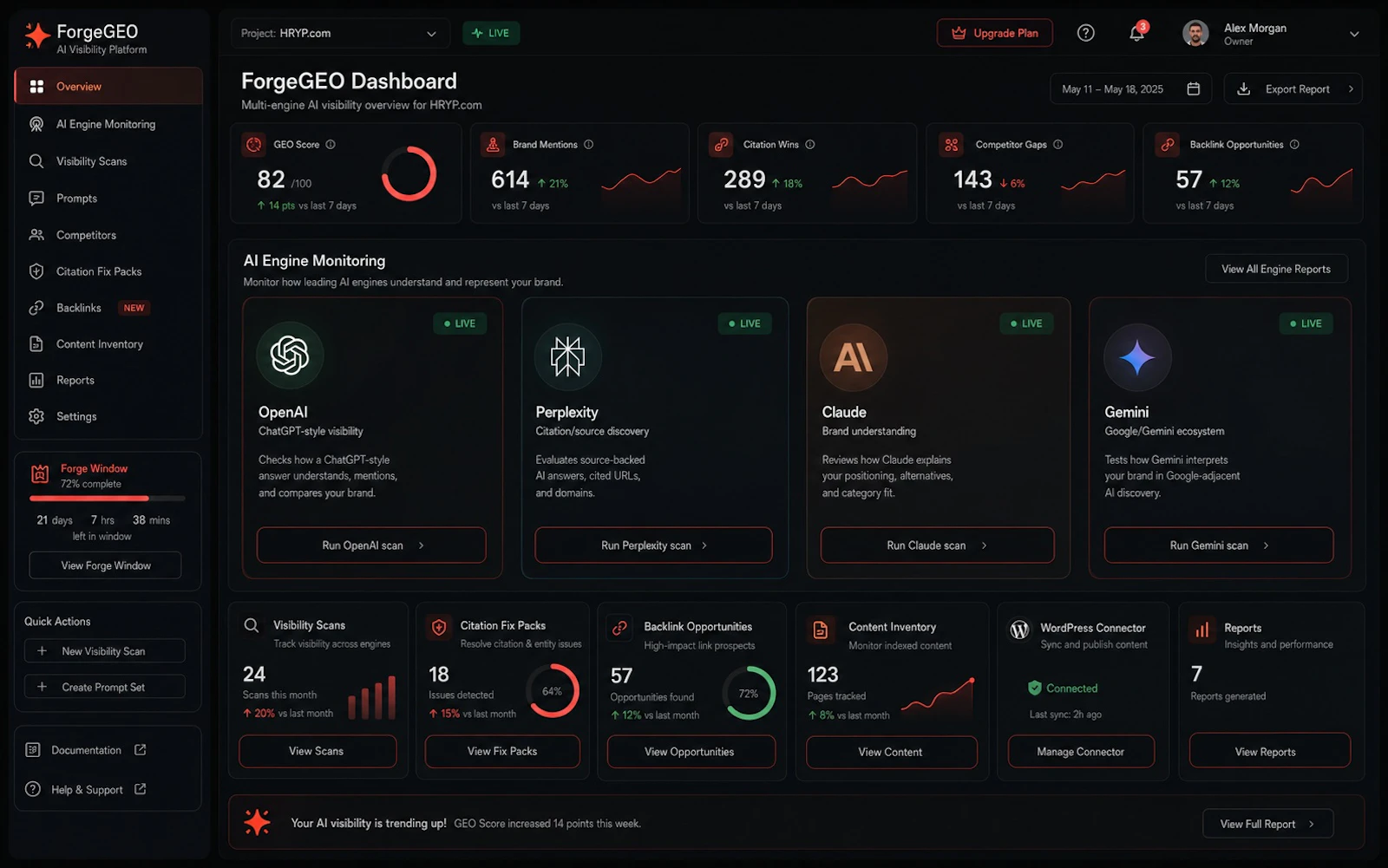 ForgeGEO AI screenshot 1