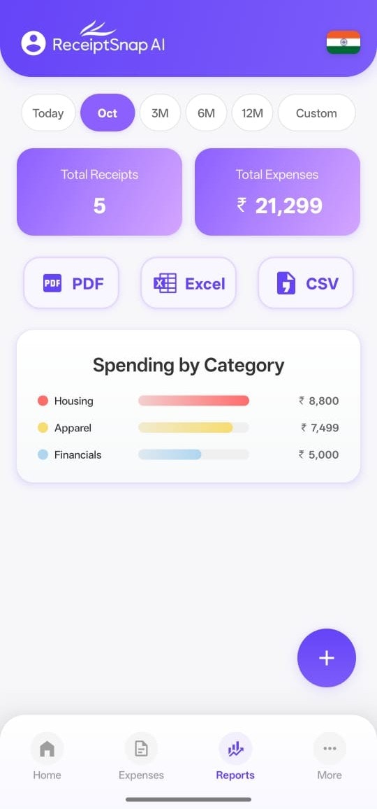 Mídia 3 de ReceiptSnap AI - ReceiptSnap AI – Gerenciamento de recibos com um clique!