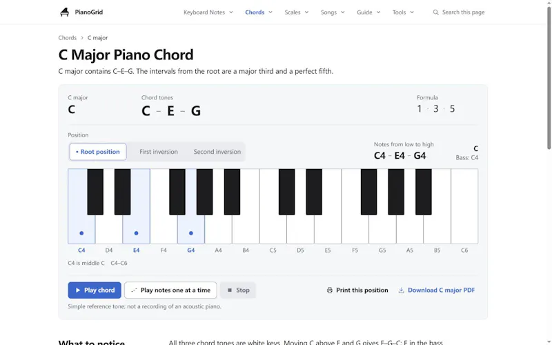 PianoGrid screenshot 2