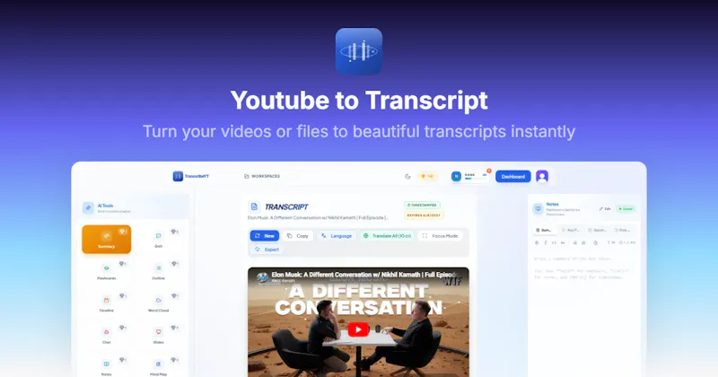 TranscribeYT screenshot 1