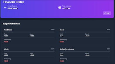 Financegarden - A Personal Budgetplanner gallery image