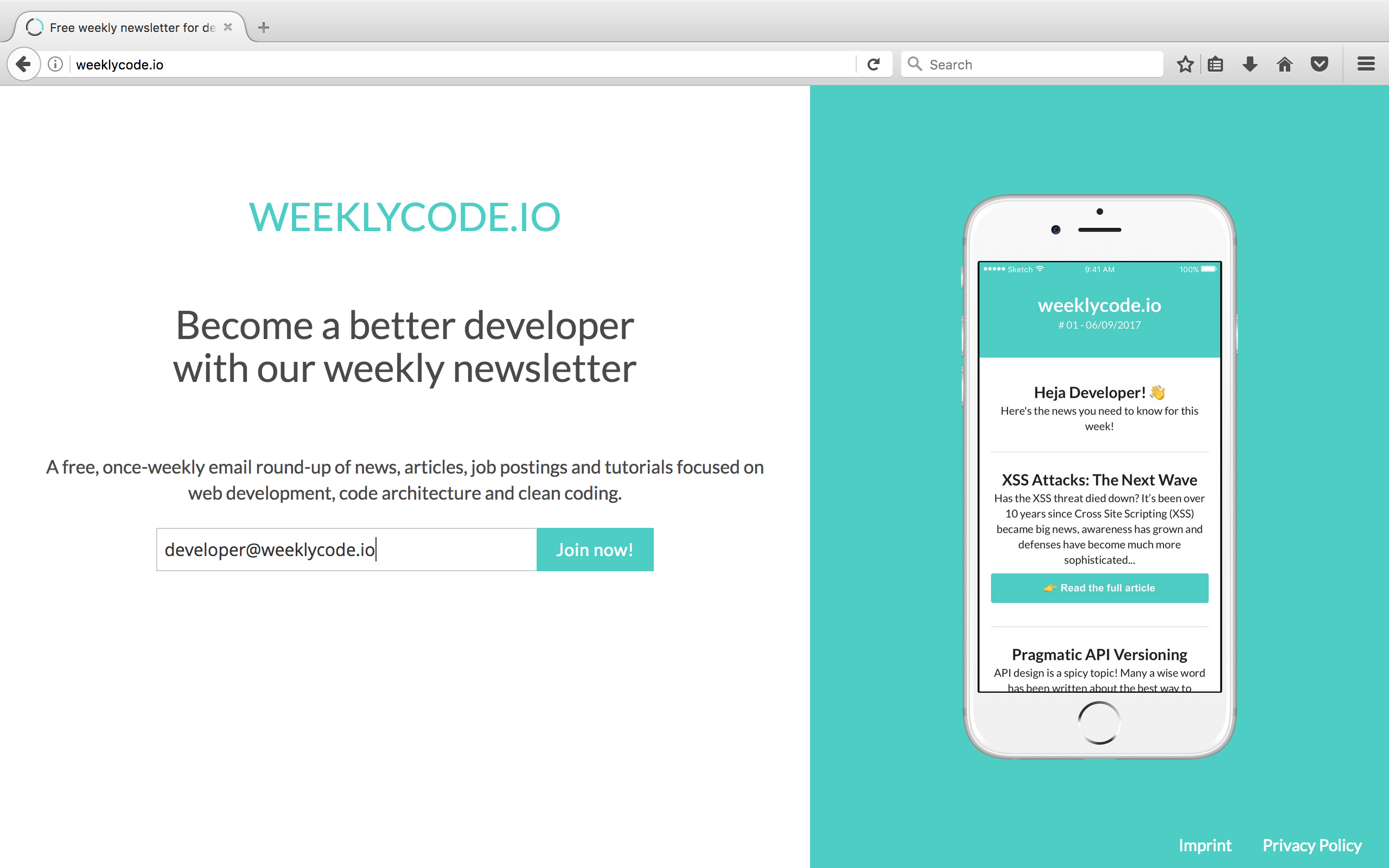 weeklycode.io gallery image