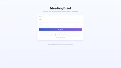 MeetingBrief gallery image