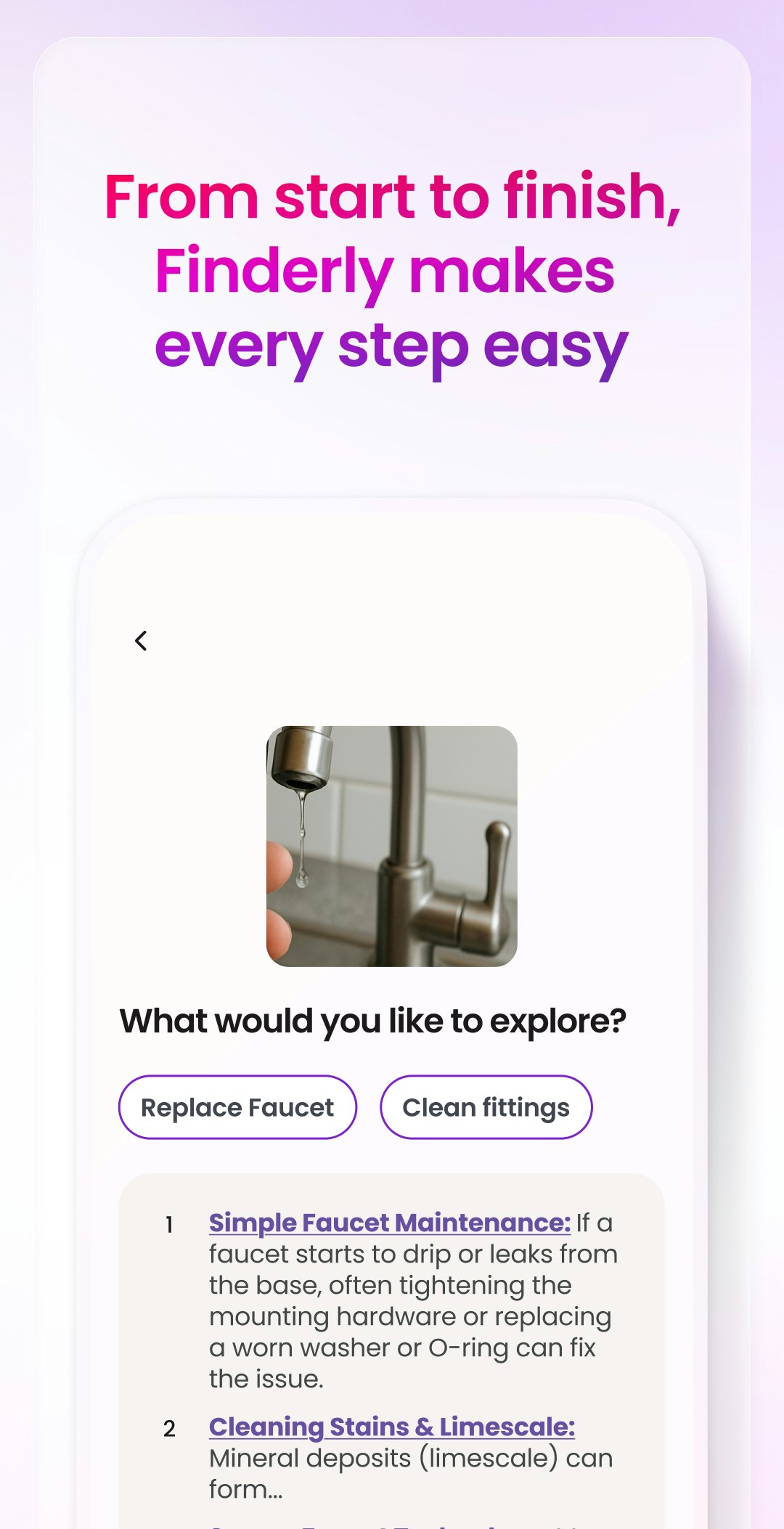 Finderly: AI DIY Assistant media 2