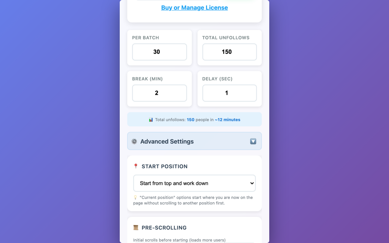 Mass Unfollow for X ( Twitter ) gallery image