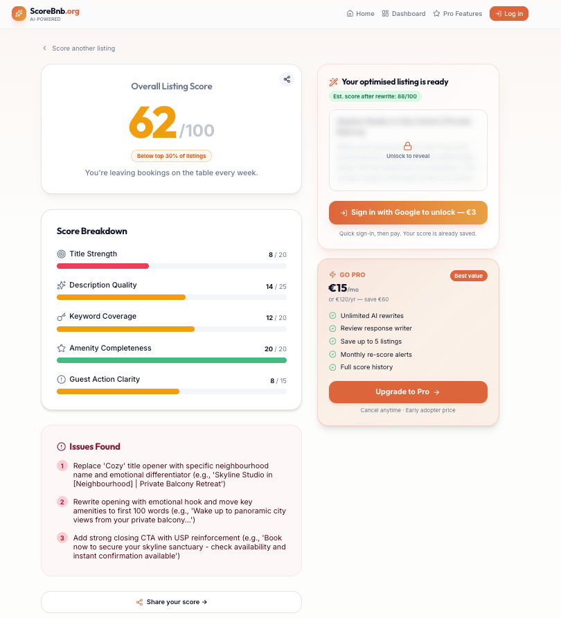 ScoreBnb gallery image