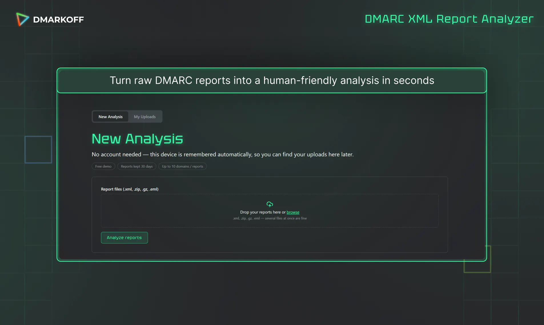 DMARC XML Report Analyzer by DMARKOFF screenshot 2