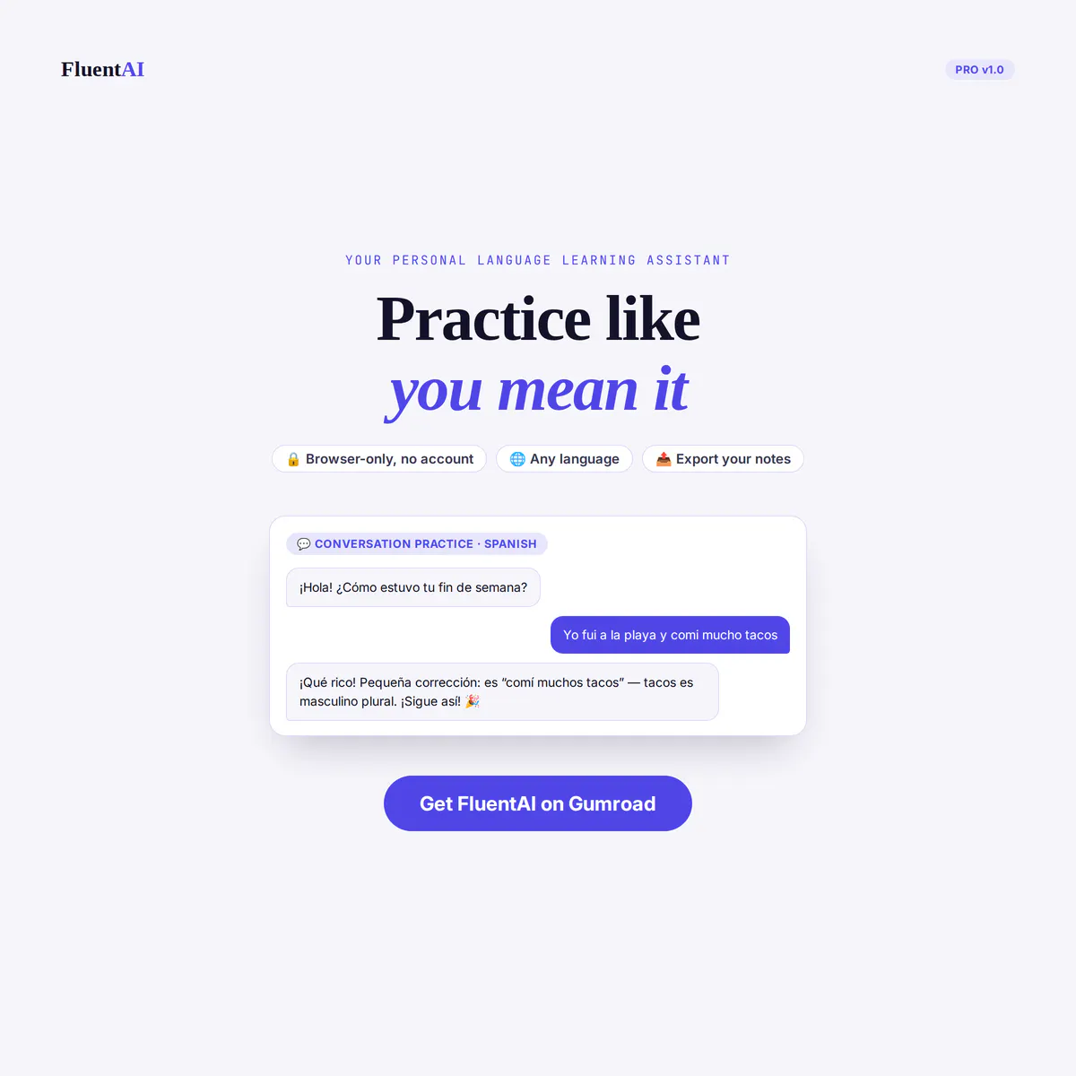 FluentAI: Language Learning Assistant