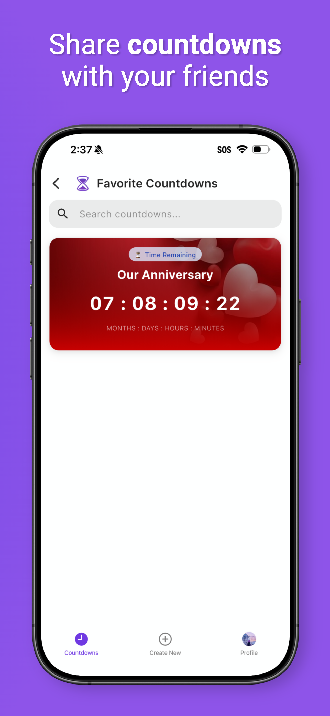 Guru Countdown: Groups - Screenshot 5 showing product features and functionality