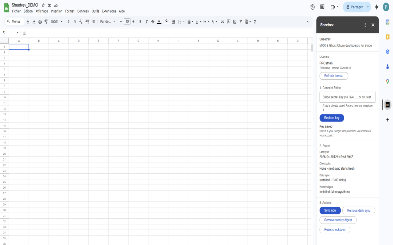 Sheetrev / Your MRR, in your sheet. gallery image