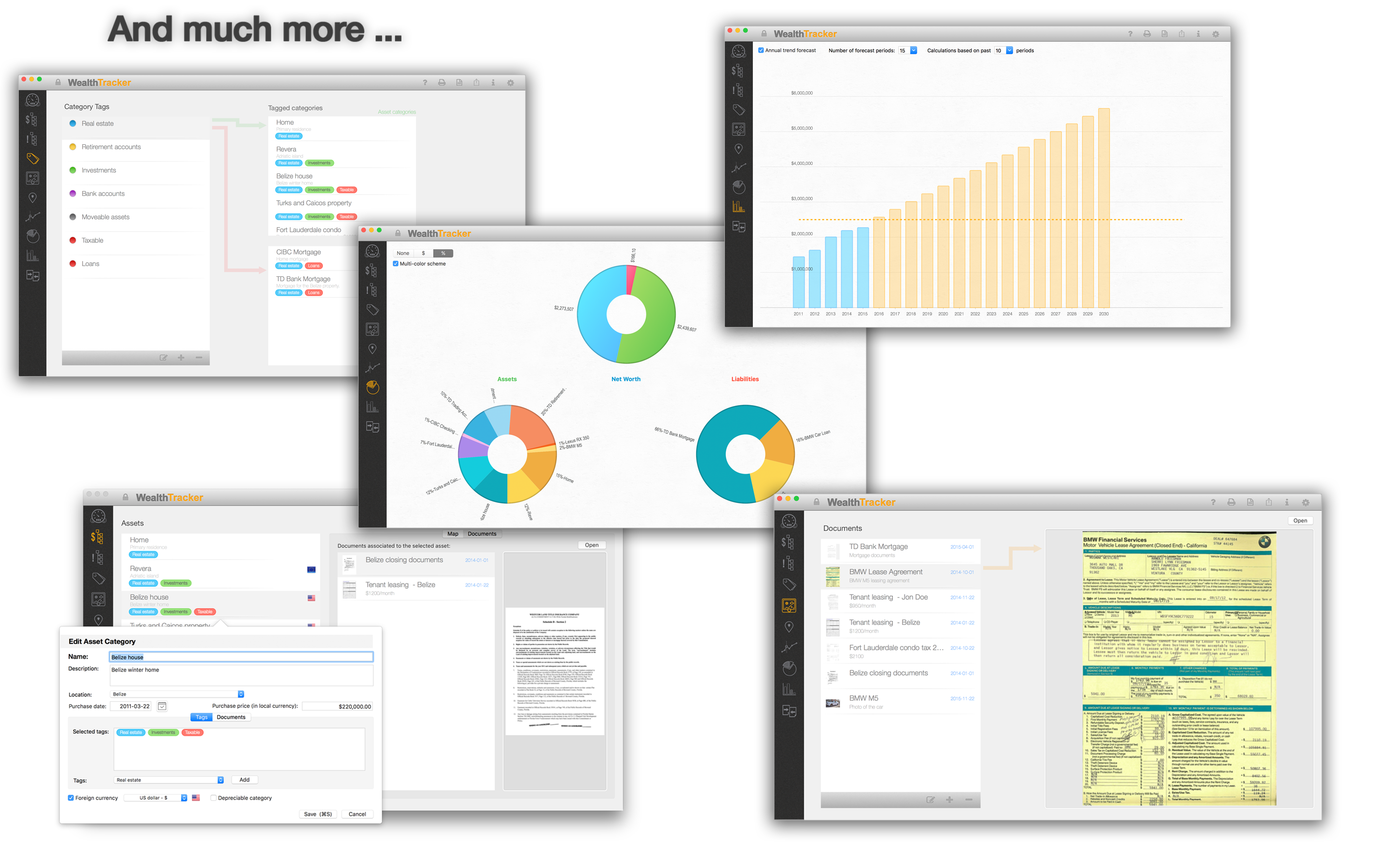 Wealth Tracker - a net worth tracking application for macs gallery image