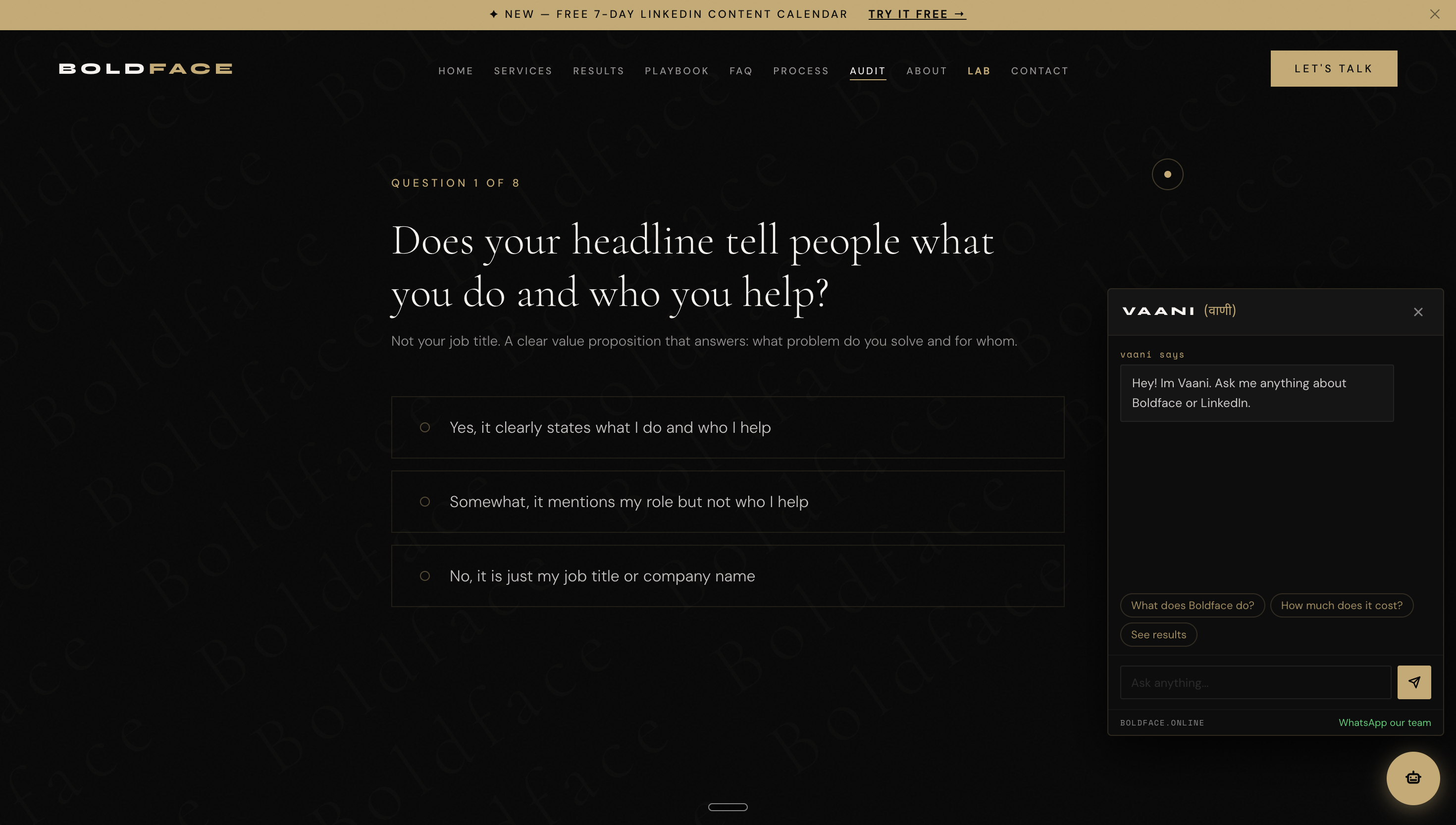 Boldface gallery image