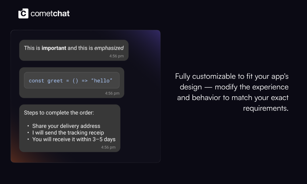 Compact Message Composer by CometChat gallery image