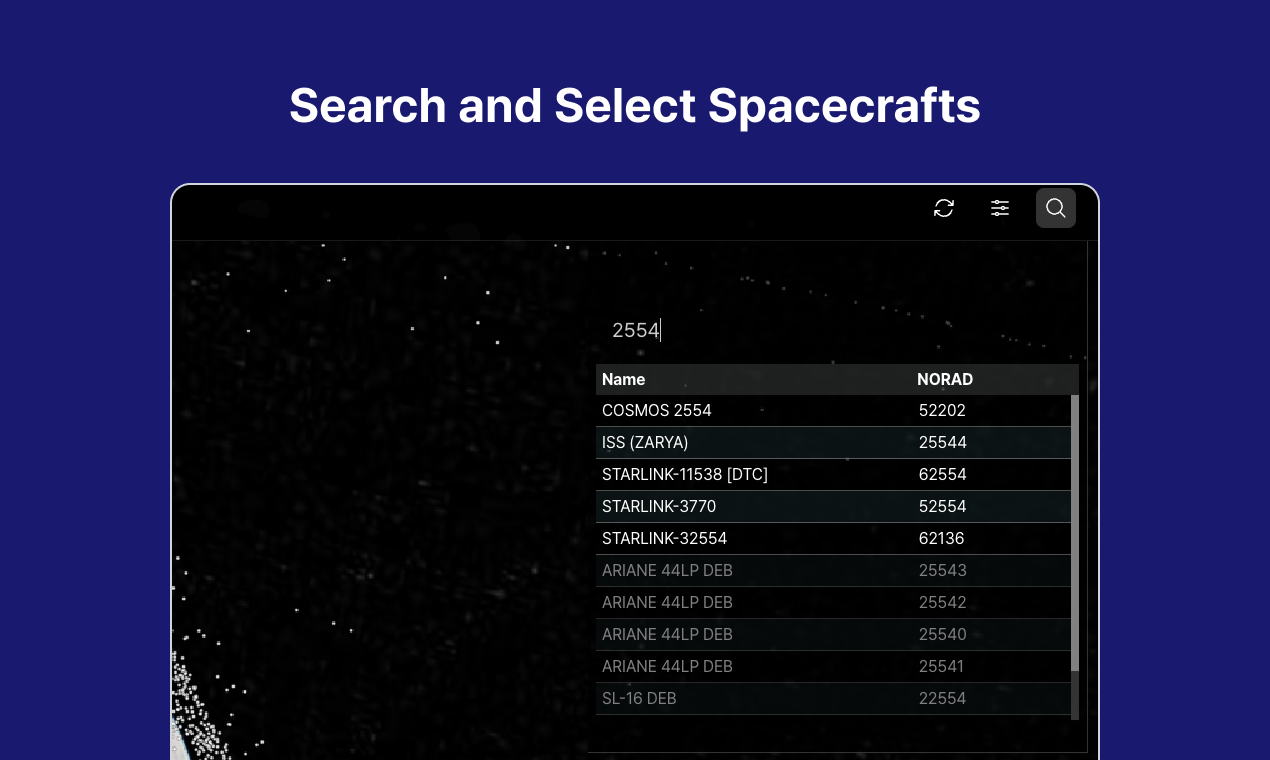 Mídia 4 de RealMtrack - Monitoramento de tráfego espacial em tempo real