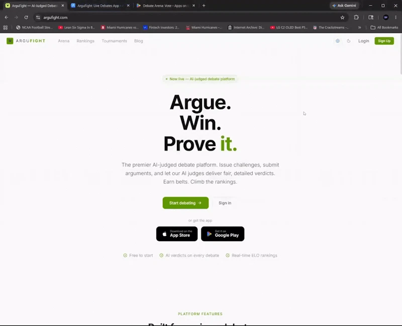ArguFight screenshot 1 (video preview)