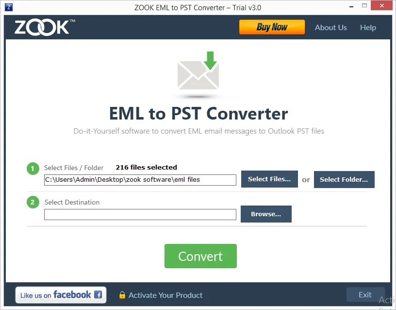Zook EML ไปยัง PST Converter media 2
